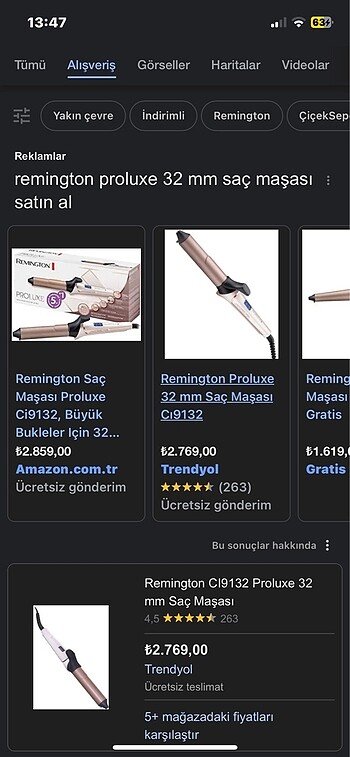 Remington Sıfır Saç Maşa