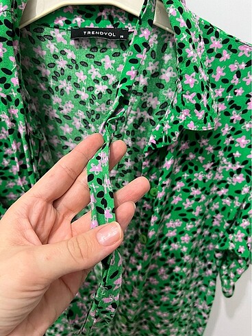 36 Beden yeşil Renk Yazlık Elbise