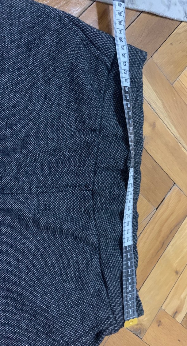 Gri Kadın Midi Kumaş Pantolon - Görsel 2