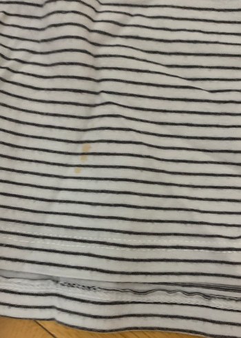 Çizgili Gri  Midi Tişört - Görsel 2