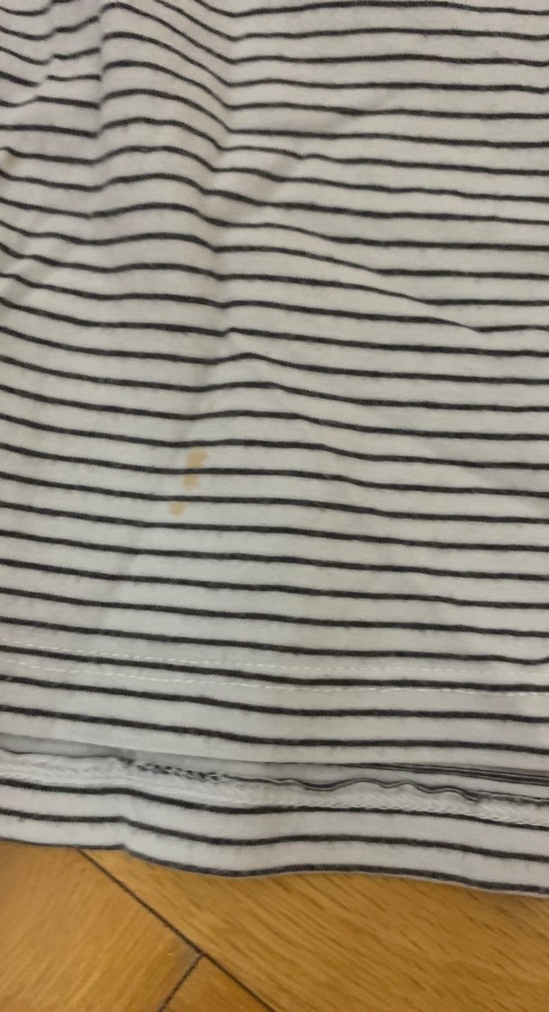 Çizgili Gri  Midi Tişört - Görsel 2