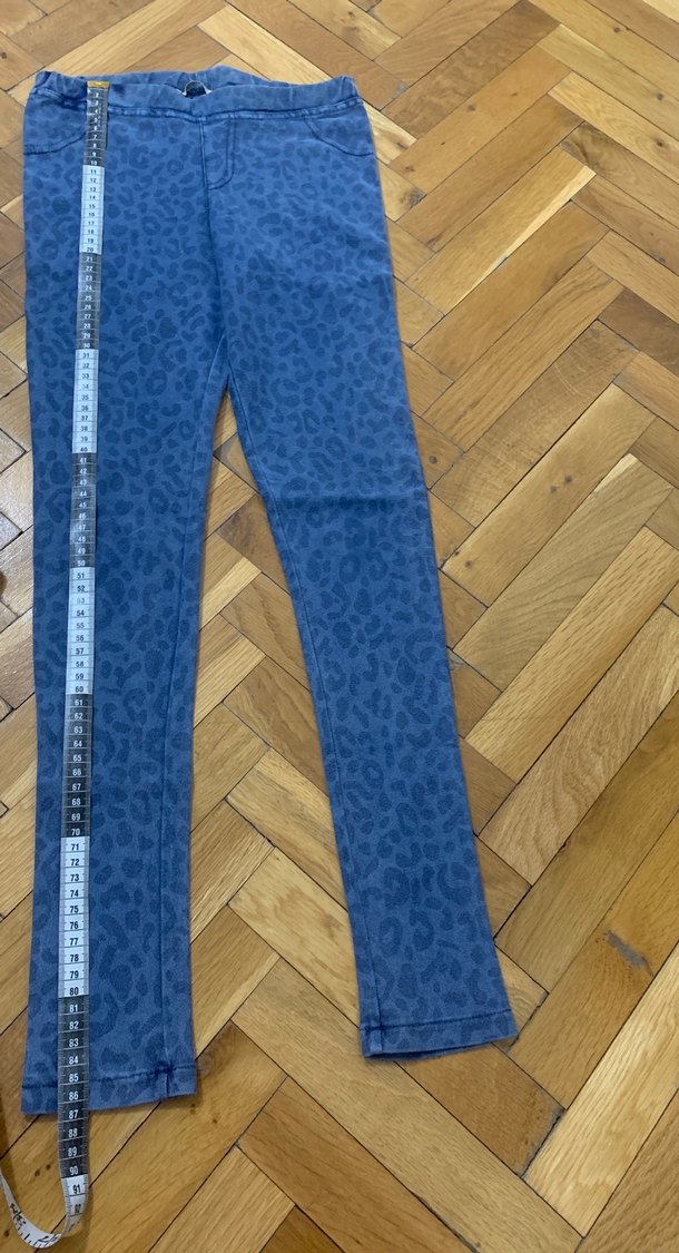 Çocuk Mavi Desenli Esnek Denim Pantolon - Görsel 2