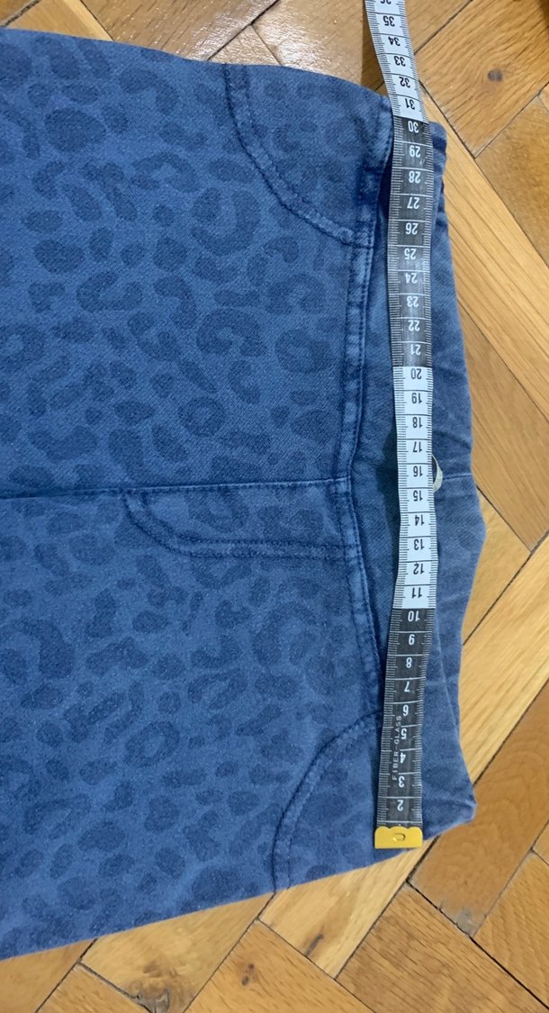 Çocuk Mavi Desenli Esnek Denim Pantolon - Görsel 3
