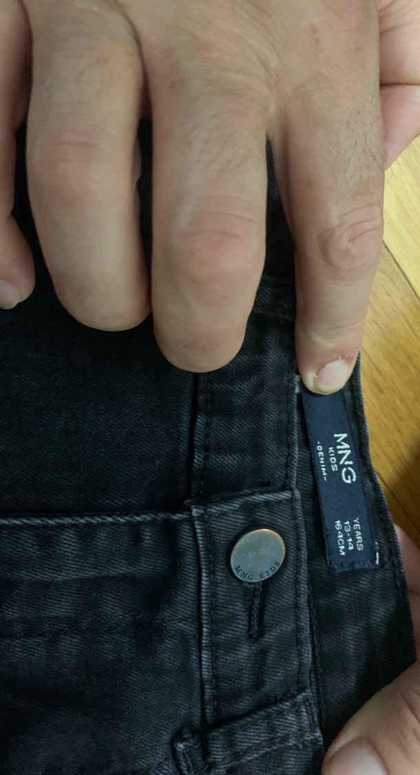 Siyah Midi Boy Kadın Kot Pantolon - Görsel 2