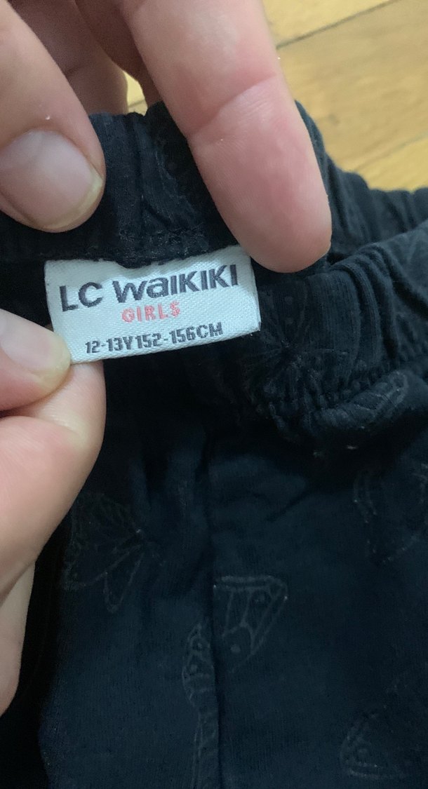 Baskılı Siyah Kadın tayt - Görsel 3