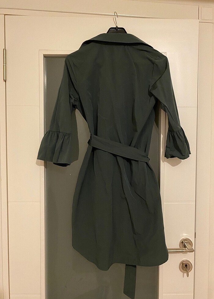 Gömlek yeşil elbise - Görsel 2