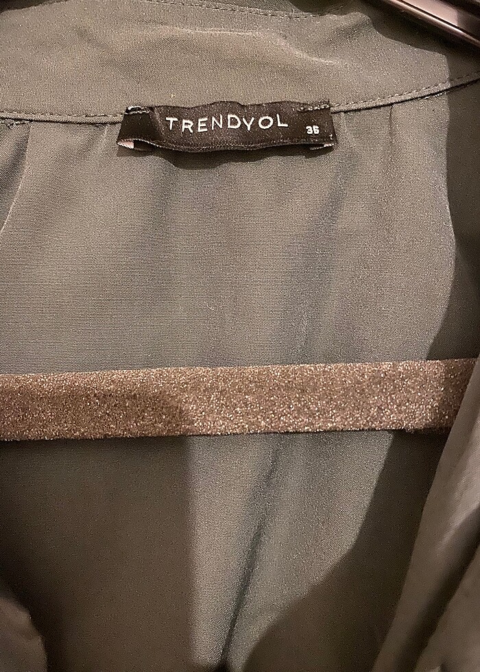 Gömlek yeşil elbise - Görsel 3