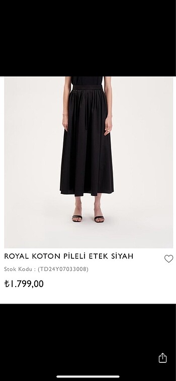 terzi dükkanı royal koton pileli etek