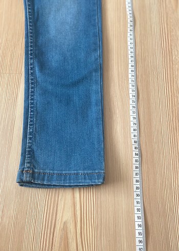32 Beden mavi Renk Kadın Açık Mavi Regular Fit Denim Jean