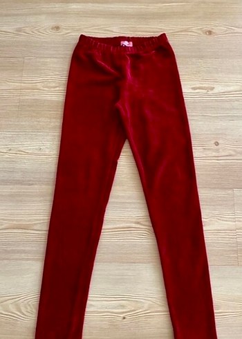 Bordo Kadife Tayt - Görsel 3