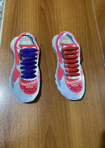 universal Beden İki Tane Renkli Silikon Spor Ayakkabı Bağçıkları
