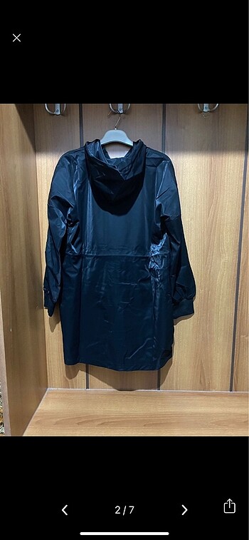38 Beden Siyah şık Trençkot & mont