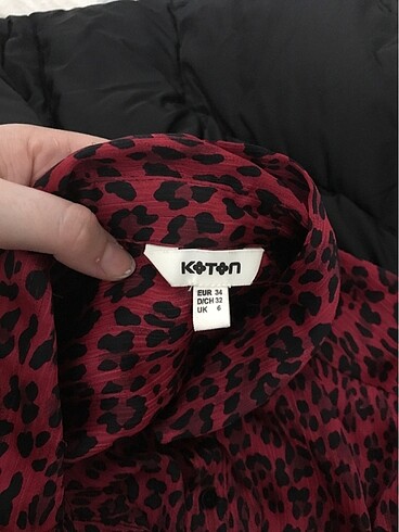 Koton Leopar Desenli Elbise