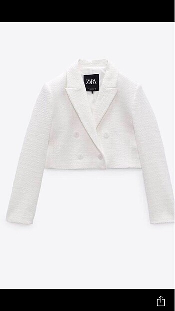 m Beden Zara Crop Blazer