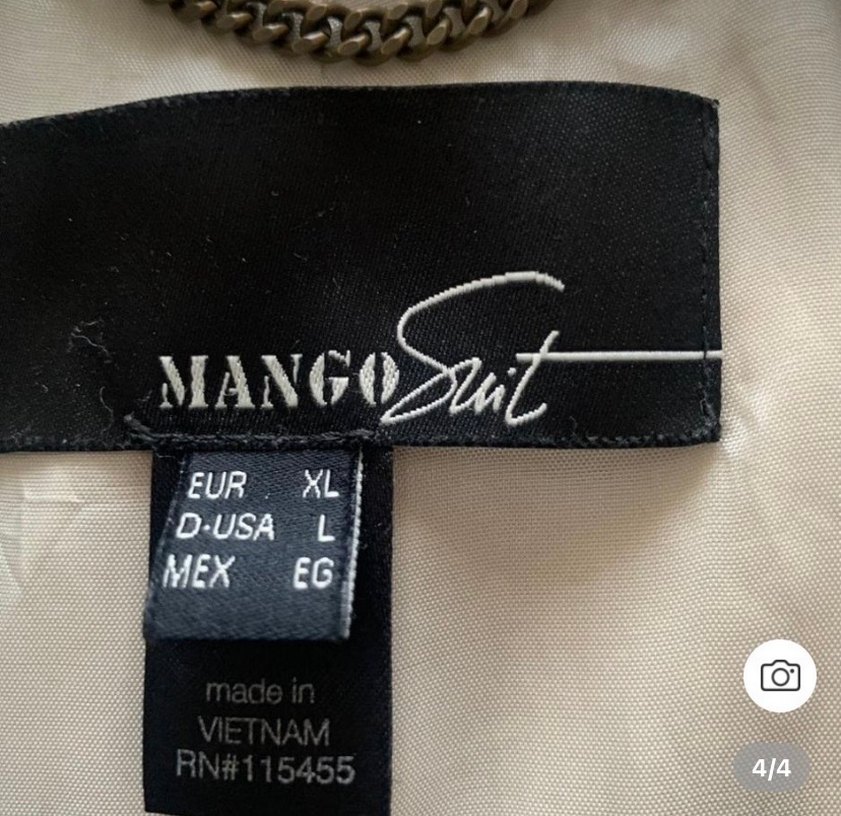 Düğmeli krem kadın kaban - Görsel 3