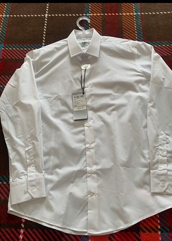 Erkek Beyaz Pamuklu Uzun Kollu Gömlek - Görsel 4