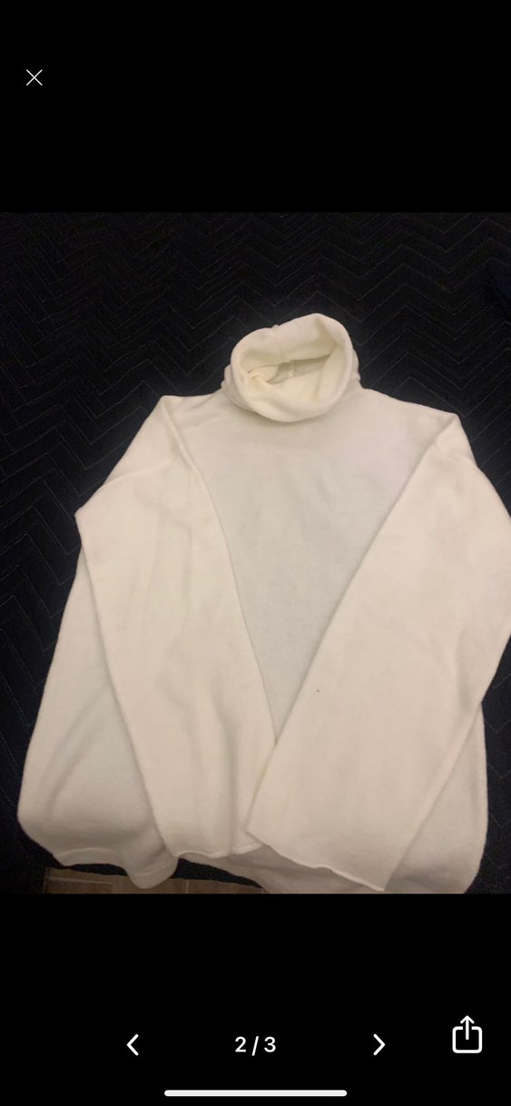 Kadın Beyaz Balıkçı Yaka Triko - Görsel 3