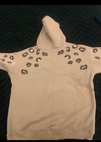 Kapüşonlu Bej Kadın Sweatshirt - Görsel 3