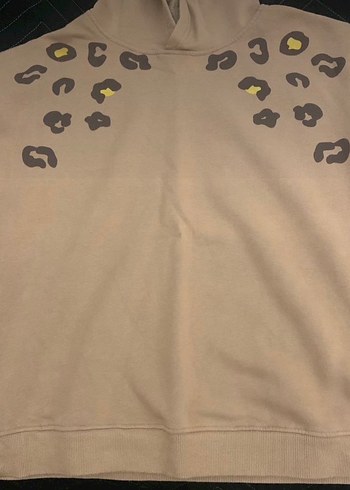 Kapüşonlu Bej Kadın Sweatshirt - Görsel 5