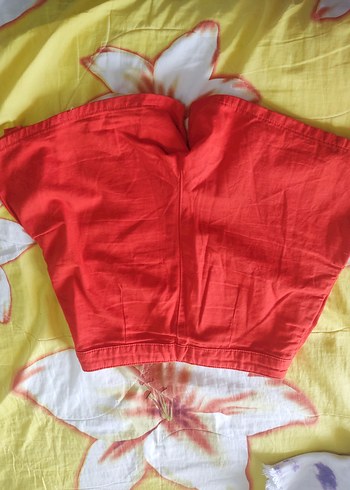 Düğmeli Kırmızı Mini kız çocuk Şort - Görsel 5