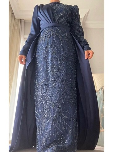 TESETTÜR SATEN TAŞLI ABİYE - Görsel 3