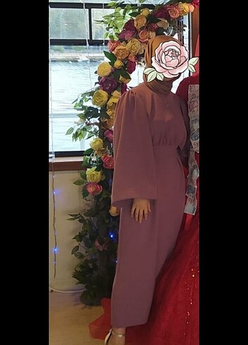 36 Beden pembe Renk MERİ STORE ELBİSE 