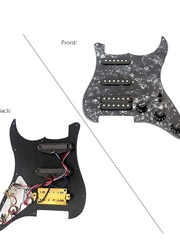  Elektro Gitar Kurulu Pickguard Manyetik Seti