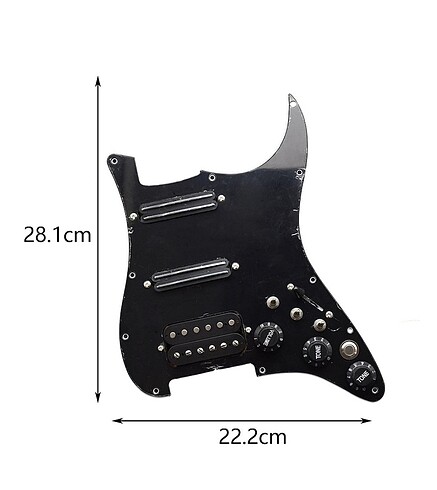 Hazır Yüklü Elektro Gitar Pickguard Manyetil
