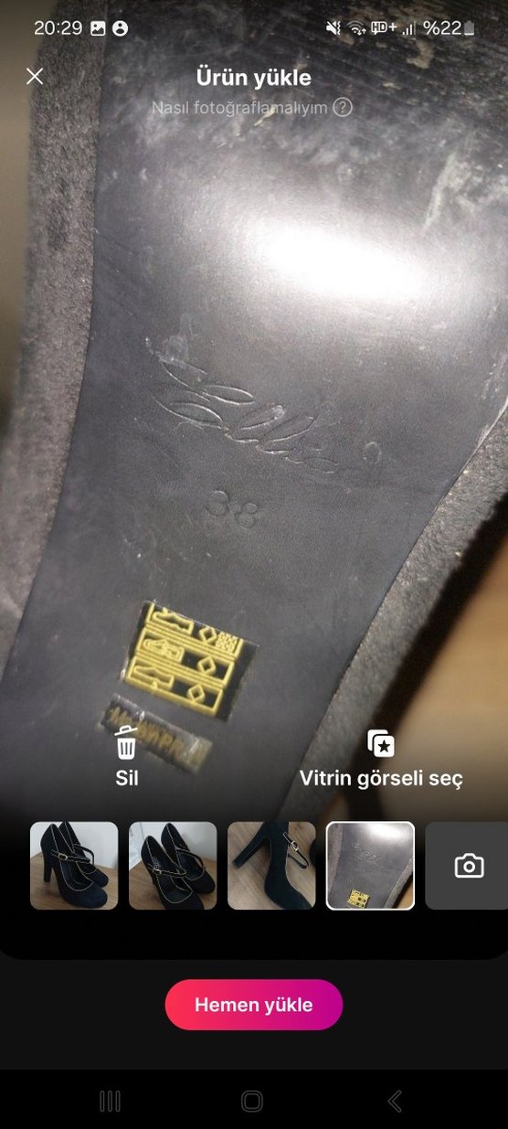 Siyah Süet Tokalı Stiletto Topuklu Kadın Ayakkabı - Görsel 4