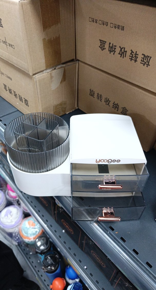 Beyaz Makyaj Organizeri Çekmeceli ve Bölmeli - Görsel 3