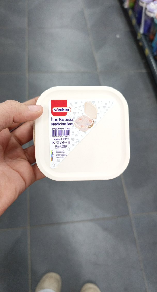 Beyaz Bölmeli ilaç kutusu - Görsel 2