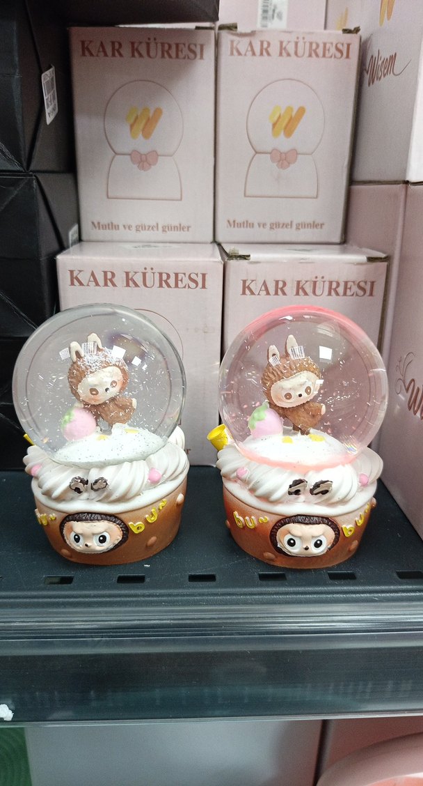 Renkli Sevimli Kar Küresi Biblo - Görsel 2