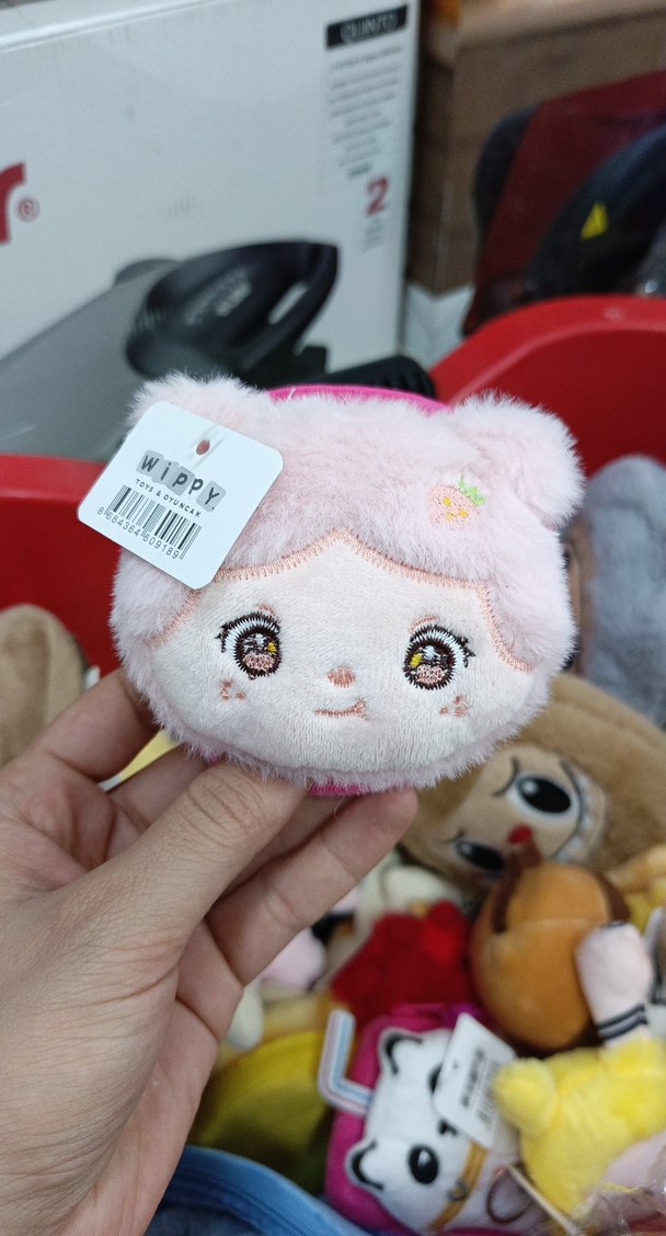 Sarı Renkli WiPPY Peluş Oyuncak anahtarlık-cüzdan - Görsel 5