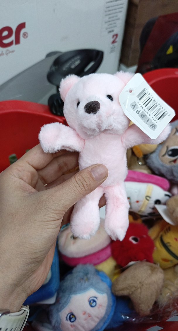 Sarı Renkli WiPPY Peluş Oyuncak anahtarlık-cüzdan - Görsel 2