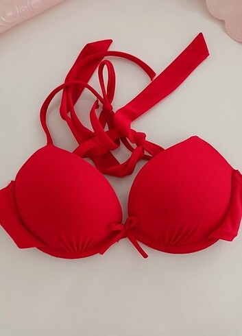 Penti Push Up ( Dolgulu ) Bikini Üstü Kırmızı 34 Beden Xs