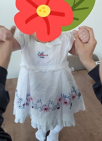 Kız bebek elbise 3 6 ay