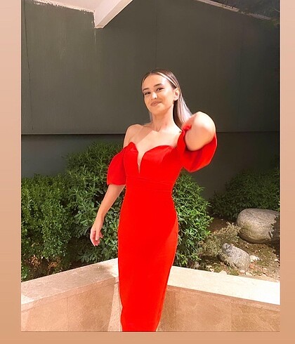 Trendyol & Milla Balon kol elbise