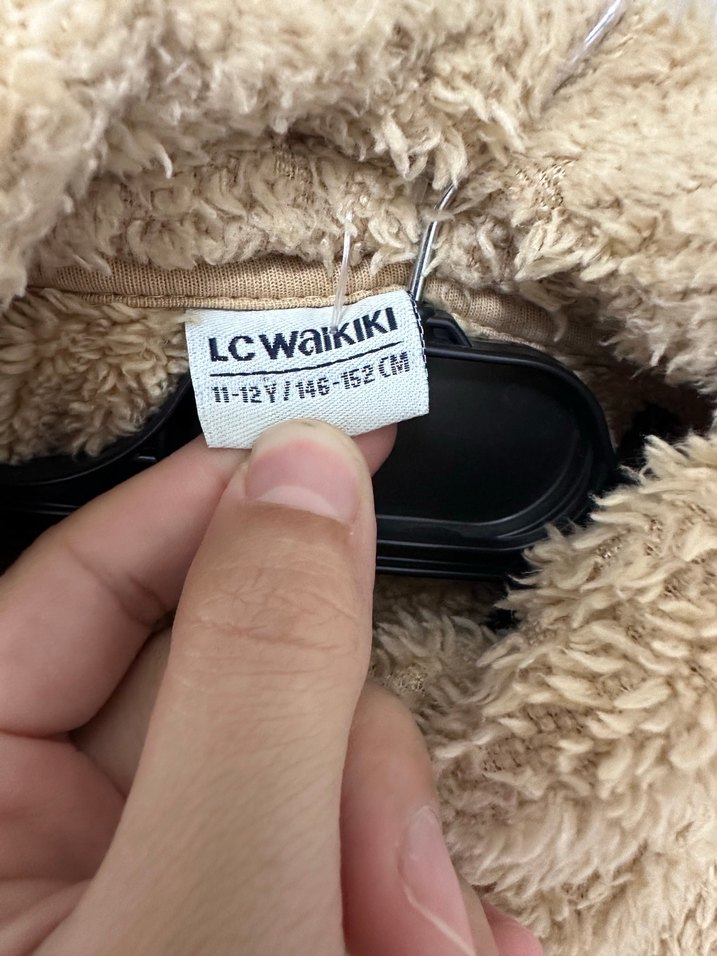 Kahverengi Peluş Rahat Erkek çocuk 
 Ceket - Görsel 2