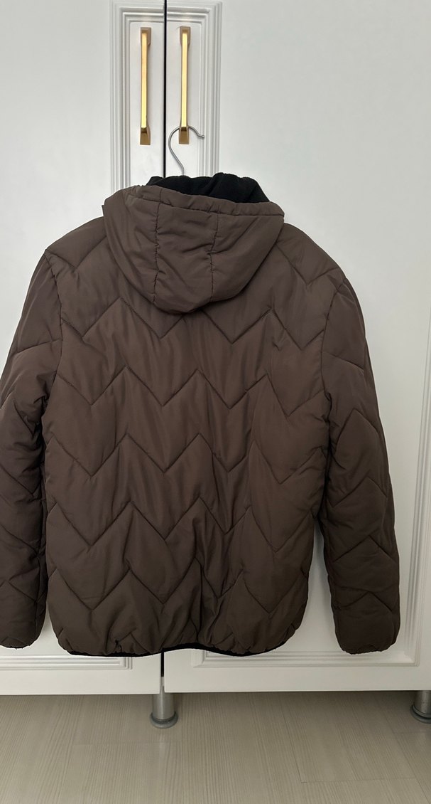 Kahverengi Fermuarlı Erkek çocuk  Kışlık Mont - Görsel 3