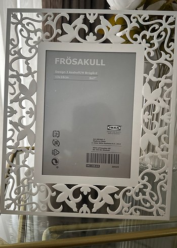 Beyaz FROSAKULL Dekoratif Çerçeve