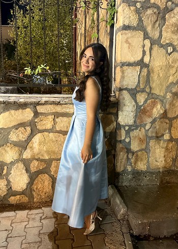 Mavi Kadın Abiye Elbise - Görsel 3