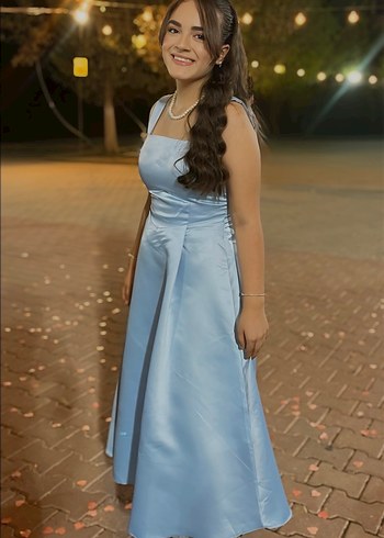 Mavi Kadın Abiye Elbise - Görsel 2