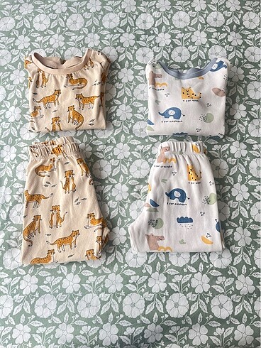 1,5 Yaş Beden ten rengi Renk İkili pijama