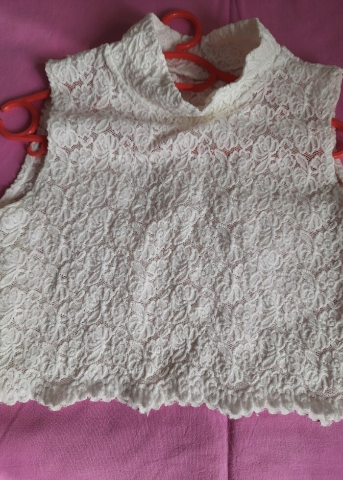 Dantel crop - Görsel 2