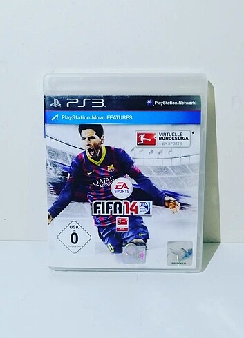 2. SONY PLAYSTATION 3 FIFA 14 OYUNU PLASTIK ŞEFFAF KUTULU KİTAPÇ