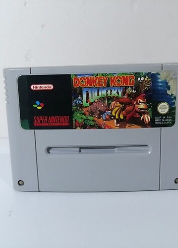 SUPER NINTENDO SNES DONKEY KONG COUNTRY OYUN KASEDI ÇOK TEMİZDİR