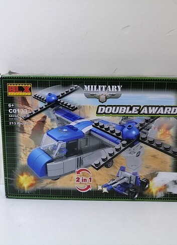MILITARY DOUBLE AWARD KUTULU LEGO (ORJİNAL DEĞİLDİR) 3 POSEDİ AC