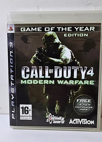 SONY PLAYSTATION 3 CALL OF DUTY 4 MODERN WARFARE OYUNU ŞEFFAF PL