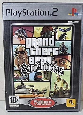 SONY PLAYSTATİON 2 GRAND THEFT AUTO SAN ANDREAS 