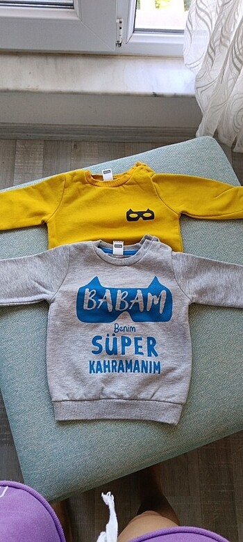 Erkek çocuk 2li sweatshirt